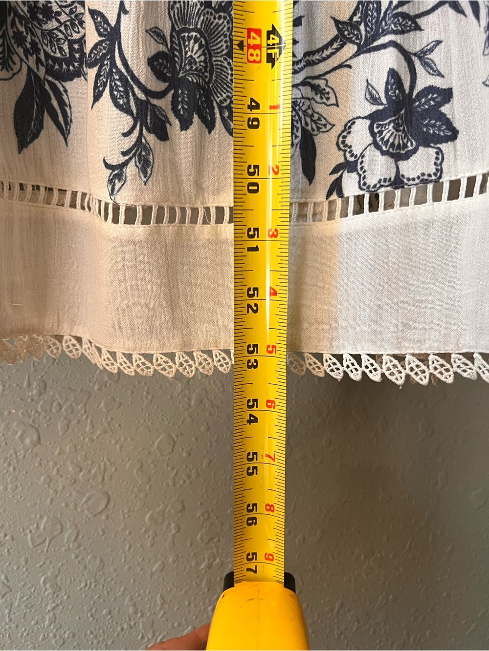 Chico’s Blue White Floral Crinkle Gauze Maxi Dress Boho Cottagecore Romantic - Picture 8 of 8